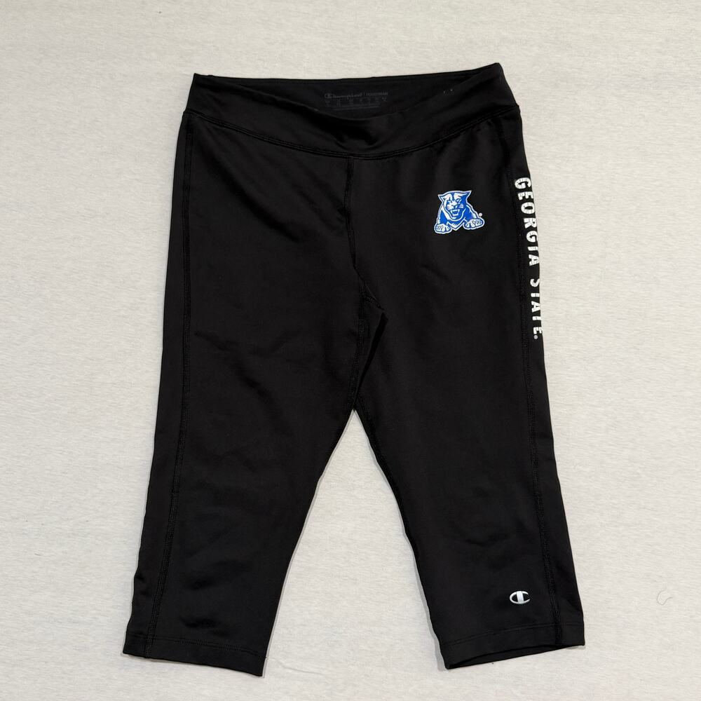 Champion‎ PowerTrain Georgia State University Panthers Capri Leggings S Black